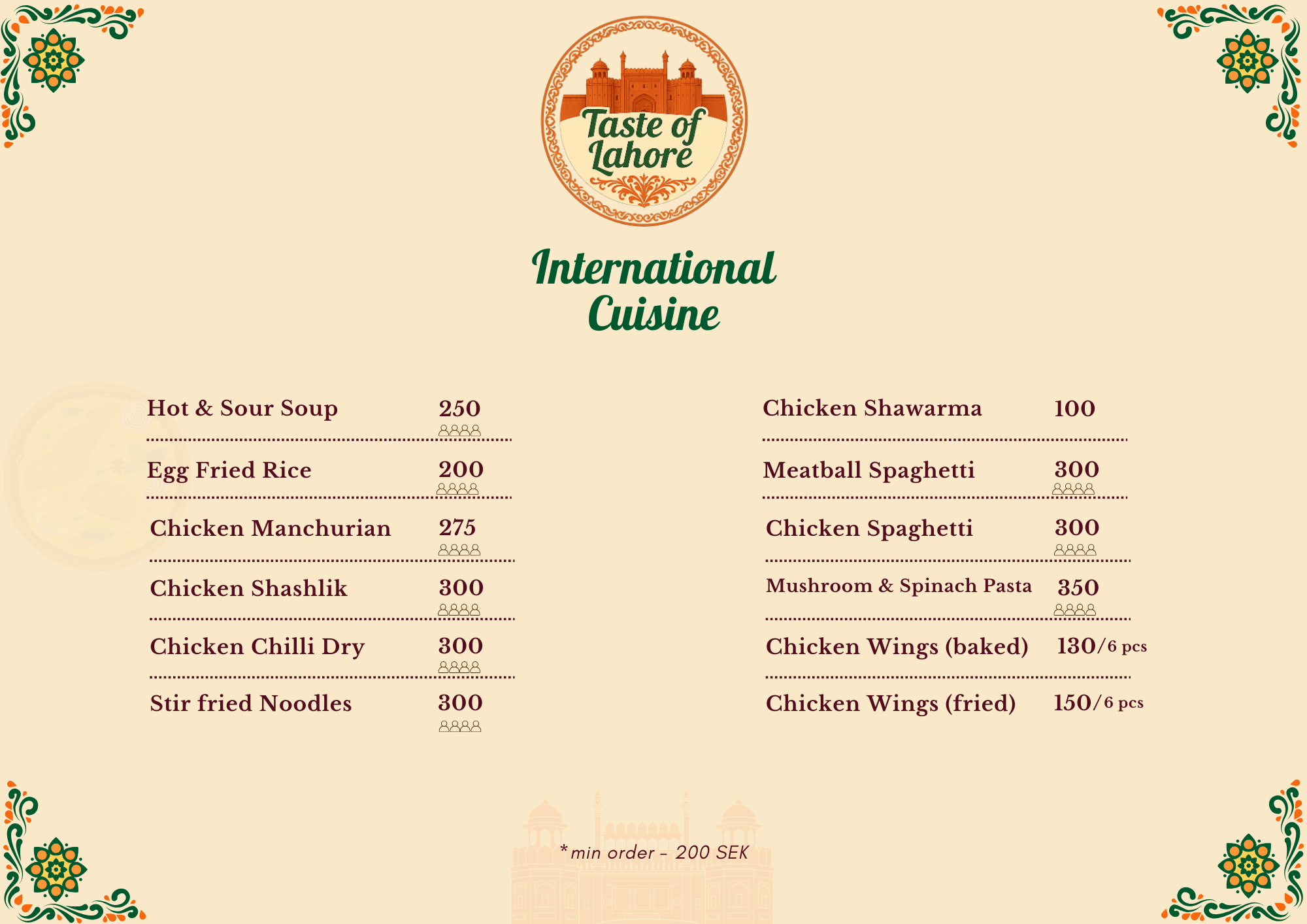 Menu Page 4